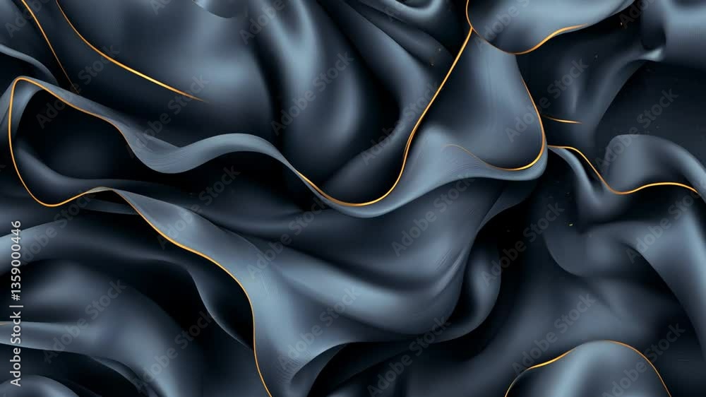 Poster elegant gray abstract background illustration with smooth curves generative ai