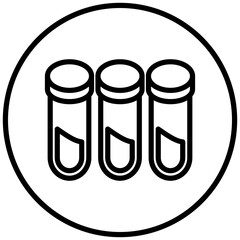 Vector Design Test Tubes Icon Style