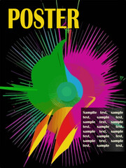 Abstract vector poster art background