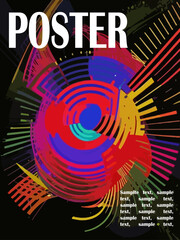 Abstract vector poster art background