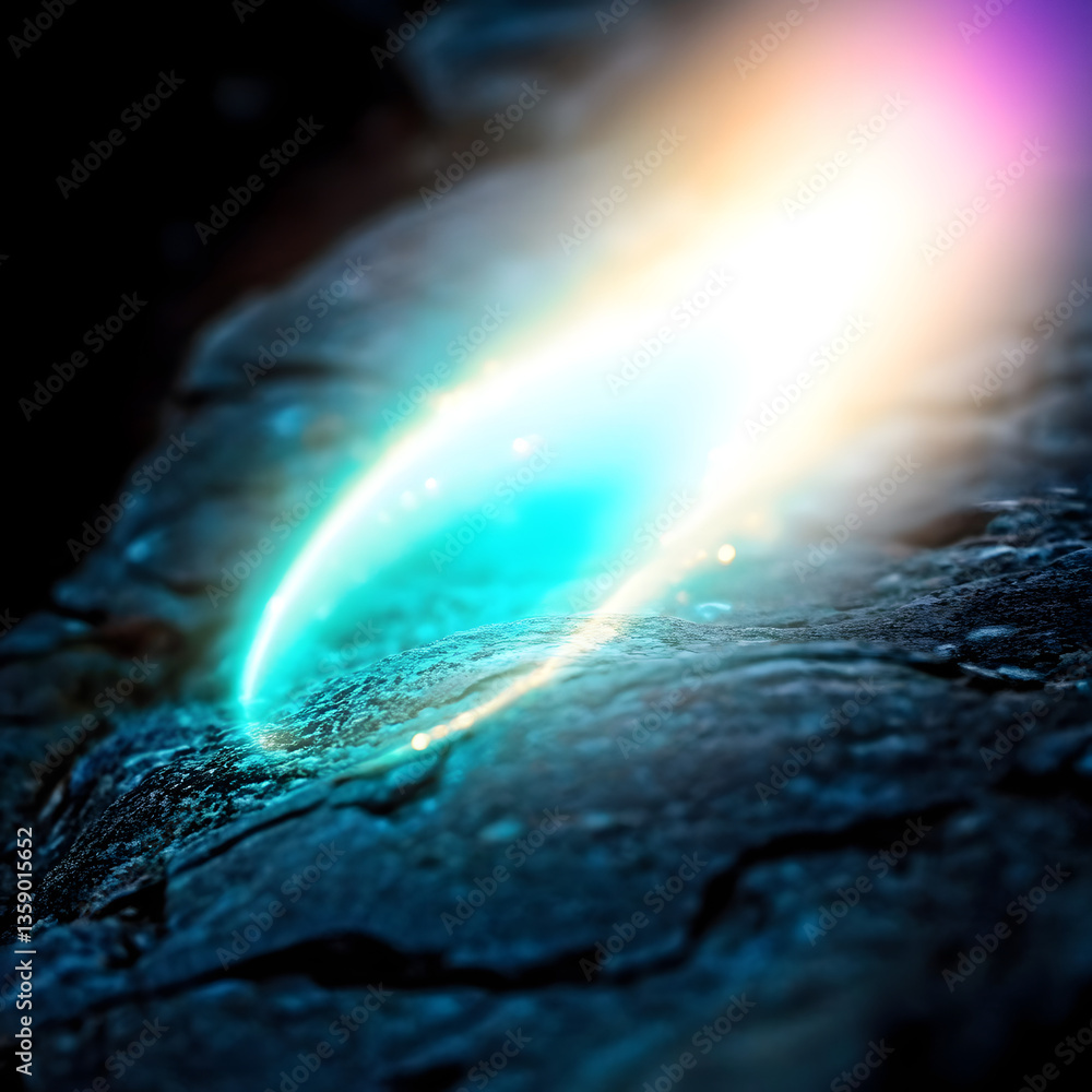 Poster flash light effect isolate element.
