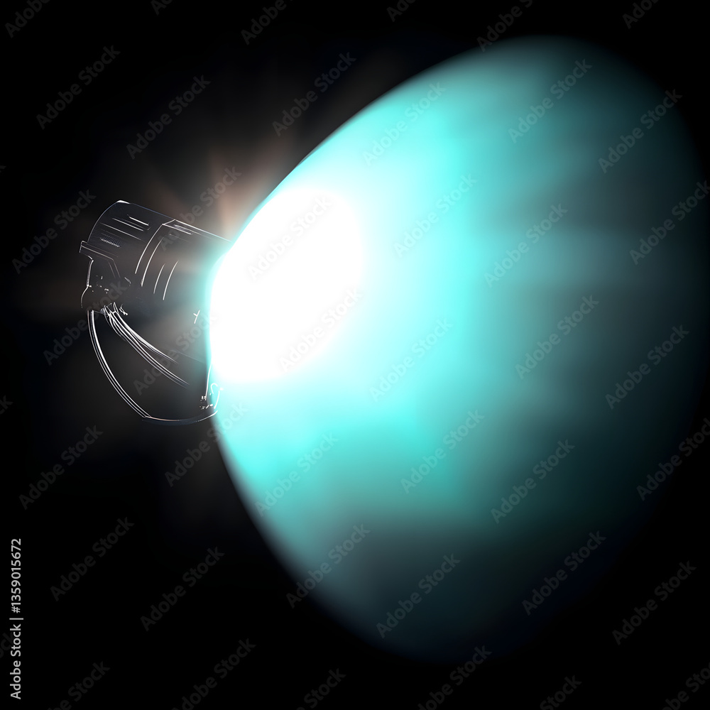 Poster flash light effect isolate element.