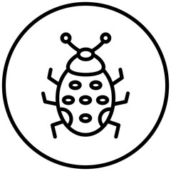 Vector Design Ladybug Icon Style