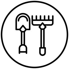 Vector Design Gardening Tools Icon Style