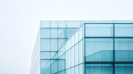 Modern glass office building exterior