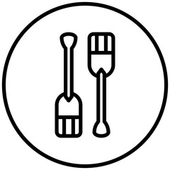 Vector Design Paddles Icon Style
