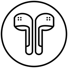 Vector Design Earphones Icon Style