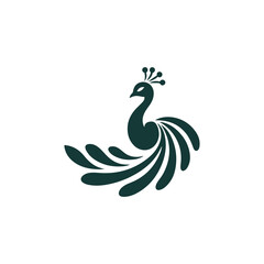 Peacock leaf logo