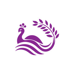 Peacock leaf logo