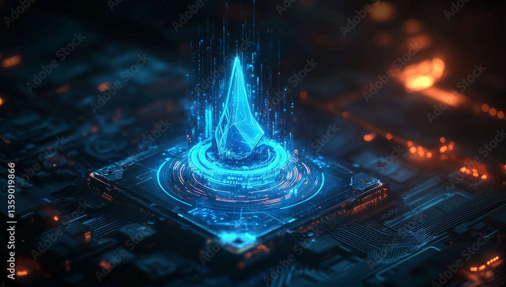 Aufkleber nis2 eu cybersecurity directive concept, futuristic cryptocurrency technology abstract digital coin 