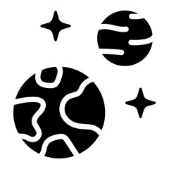 Planet Solid Icon