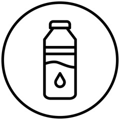 Water Bottle Icon Style