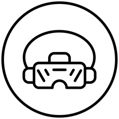 VR Glasses Icon Style