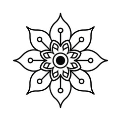 Abstract Floral Vector Illustration with Flower and Leaf Design