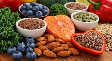 Fototapeta premium Many of organic and Fresh Healthy Food Menu Vegetarian