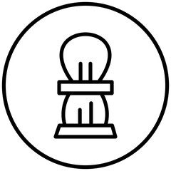 Shaving Brush Icon Style