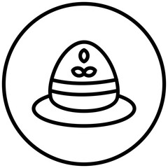 Farming Hat Icon Style