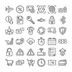 Fototapeta premium Business and Finance Icon Set with Doodles and Sketches