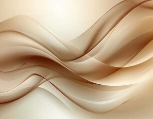 Abstract Beige and Gold Wavy Background for Presentation Templates