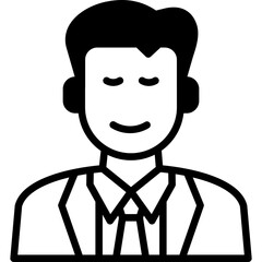 Manager glyph icon