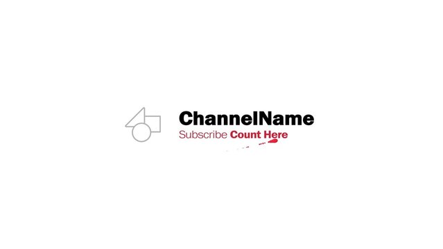 Video Channel Subscriber Promotion Title Intro