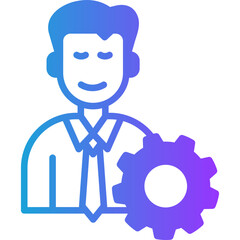 Administration glyph gradient icon