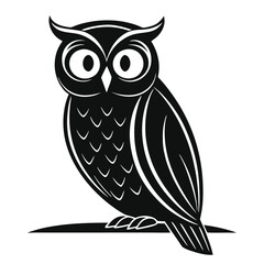 Elegant Minimal Owl Illustration