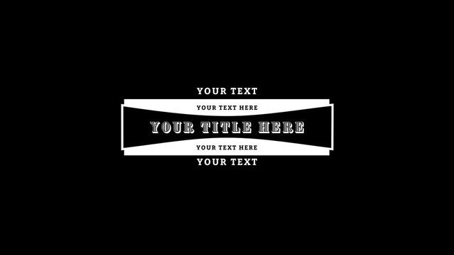 Vintage Western Stamp Retro Badge Title Intro