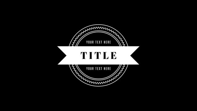 Vintage Stamp Title Intro Template