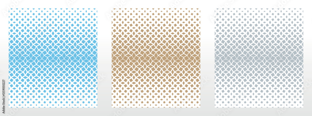 Poster set of abstract geometric patterns. seamless vector backgrounds. colored ornaments graphic modern pa