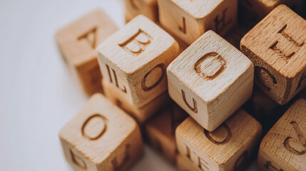 Educational Wooden Blocks with Engraved Letters: A Classic Tool for Learning and Play