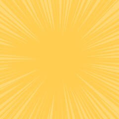 Fototapeta premium Yellow sunlight comic abstract background