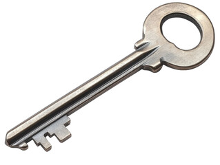 metal key on transparent background
