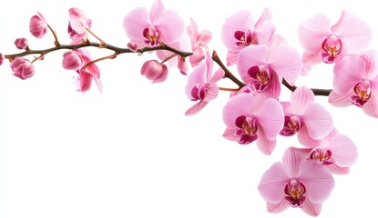 Delicate Pink Orchid Branch (3)