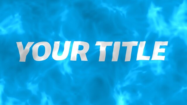 Flowing Water Waves Text & Title Intro