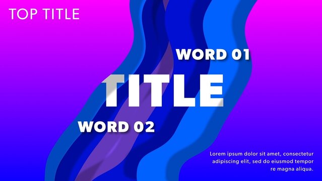 Modern Wavy Layered Kinetic Event Screen Title Intro