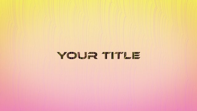 Wavy Lines Soft Gradient Text & Title Intro