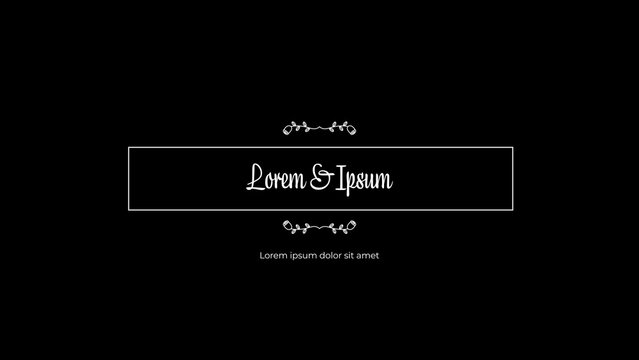 Animated Clean Wedding Announcement