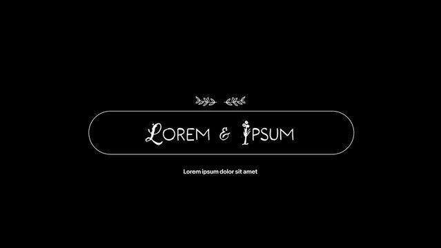 Modern Romantic Wedding Announcement