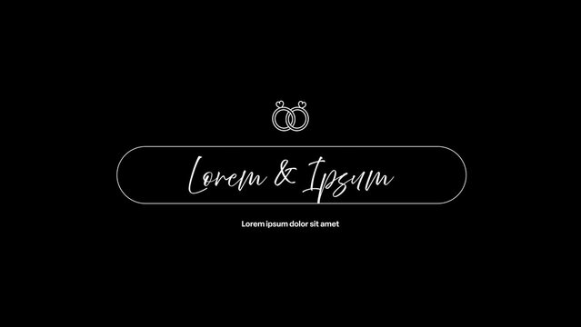 Romantic Wedding Announcement