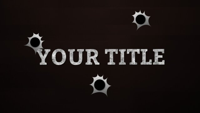 Most Wanted Western Sheriff Gun Shot Title Intro