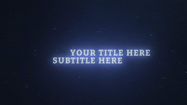 Epic Digital Glitch Strobe Title Intro