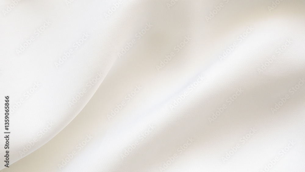 Wall mural abstract white fabric soft wave smooth texture surface background
