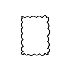 hand drawn doodle frame copy space