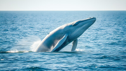 Fototapeta premium Humpback whale in the ocean. Iceland. Toned.