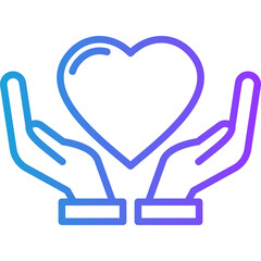 Engage line gradient icon