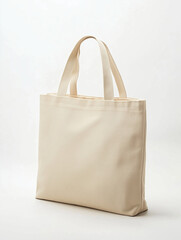 Canvas bag mockup on white background