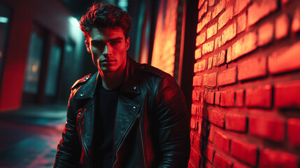 Fototapeta premium young man in the city
