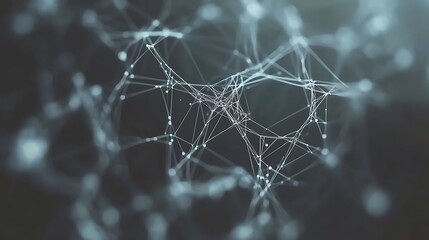 Abstract network connection lines and dots.