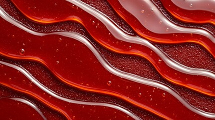 Abstract Red Liquid Swirls Background Texture Design Perfect for cosmetics beauty and food